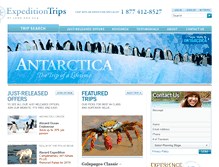 Tablet Screenshot of expeditiontrips.com